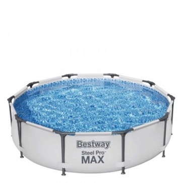 Piscina bambini Bestway Steel Pro Max 366x76 cm di altezza, piscine giardino fuoriterra rigide con pompa filtrante inclusa.