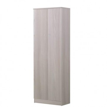 Armadio scarpiera multiuso con ripiani regolabili, dimensioni 62x34x182 cm. Scarpiere armadietto due ante in legno colore olmo, ideale per tutti i modelli di scarpe e stivali. 