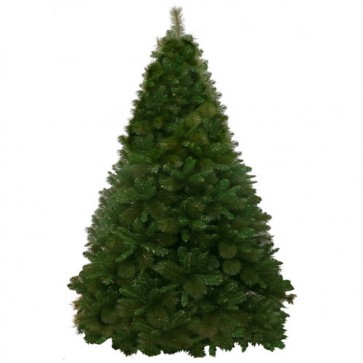 Albero di natale artificiale Alaska verde con diametro massimo 160 cm. Alberi di natale ecologico, altezza 240 cm.