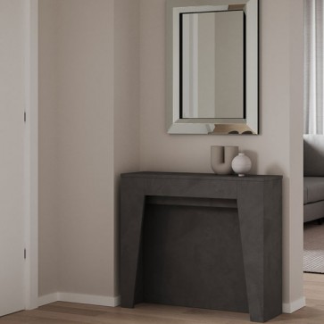Tavolo consolle antracite allungabile fino a 211 cm. Tavoli consolle allungabili con tre prolunghe in legno, ideali in cucina e sala da pranzo.
