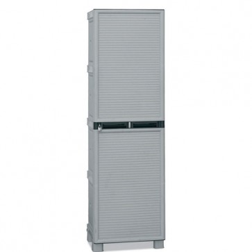 Armadietto in polipropilene sporco pulito un posto, armadio 1 anta lucchettabile. Armadietti spogliatoio Haccp sicurezza per i vestiti, dimensioni 50x39x172h cm.