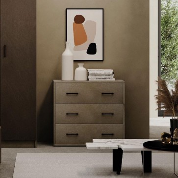 Cassettiera cameretta con 3 cassetti in legno nobilitato. Mobile settimino ideale per camerette e camera da letto