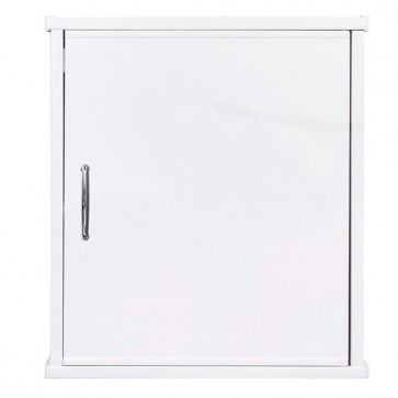 Mobile lavanderia in PVC antiacido per interno. Pensile bagno in resina con ripiano, ideale anche per l'esterno.