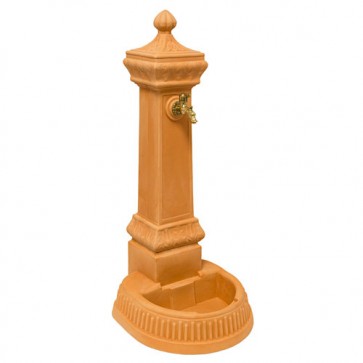 Fontana decorativa da giardino colore impruneta, fontane decorative da esterno in resina altezza 120 cm.