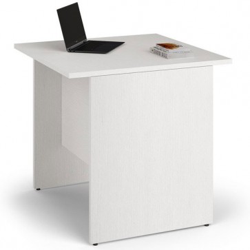 Scrivania ufficio bianca con ripiano bianco frassinato. Scrivanie in legno porta pc ideale per le camerette dei ragazzi