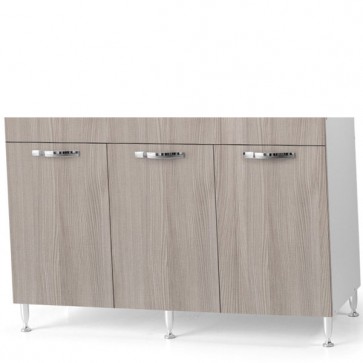 Sottolavello cucina componibile con ante 120 cm olmo. Mobili sottolavelli per cucine componibili, dimensioni 85x120x50 cm.