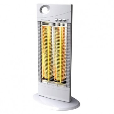 Stufa alogena oscillante 1000 watt. Stufe elettriche con 2 livelli di potenza a basso consumo energetico, indispensabili per riscaldare casa.