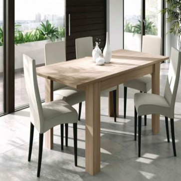 Tavolo da pranzo in rovere allungabile di 50 cm. Tavoli da cucina allungabili 78x190x90 cm, ideale anche in soggiorno.