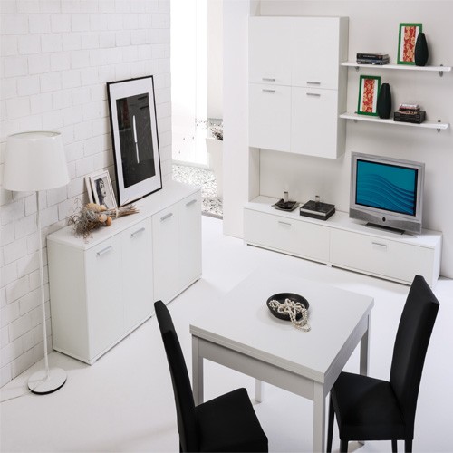 Credenza buffet cucina bianca 80x180x45 cm. Mobile ...