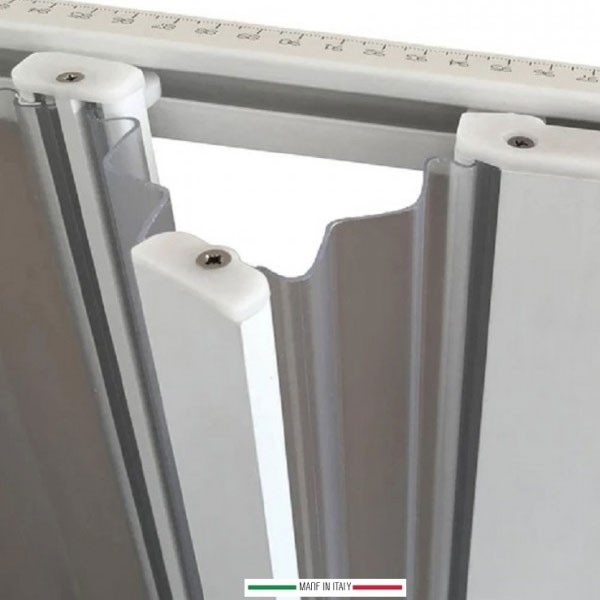 Box Doccia Soffietto In PVC | 180x185 Cm Riducibile | Anticalcare, Antiurto | Kit Completo Con Accessori - Foto 12