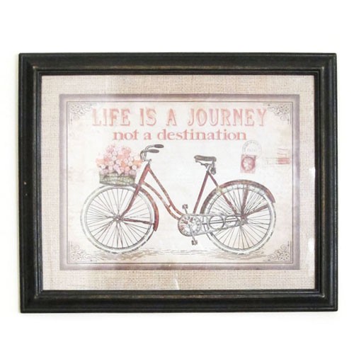Stampa Con Cornice Scura Stile Vintage Quadro Provenzale Ideale Per Arredare E Decorare Con Eleganza Il