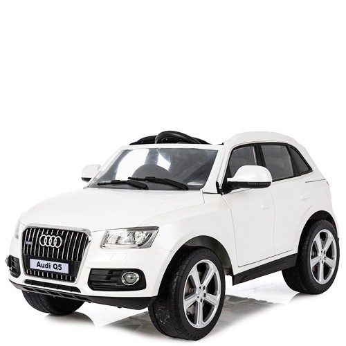 Auto Elettrica Per Bambini Audi Q5 12v Con Telecomando E Sedili In Similpelle Fuoristrada Suv Elettrico Colore Bianco 12 Volt Per Bambino Con Radiocomando