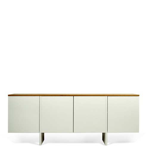 Credenza Buffet Moderna Temahome Con 4 Ante Mobili Credenze Basse Moderne Bianche In Legno Ideale In Cucina E Sala Da Pranzo Misure 76x200x42 Cm