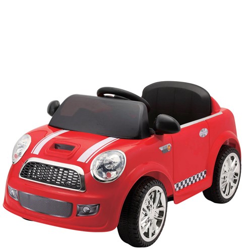 Auto Elettrica Per Bambini Con Batteria12 Volt Macchina Elettrica Mini Cooper Rossa Con Telecomando Macchine Elettriche 1 Posto Per Bambino Con Radiocomando