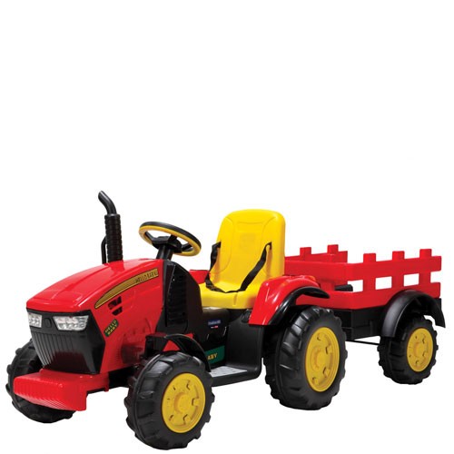 Trattore Elettrico Per Bambini Dusseldorf Con Batteria 12 Volt E Funzione Di Retromarcia Trattori Elettrici Per