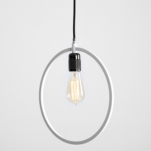Lampadario piatto in metallo Customform, colore bianco ...