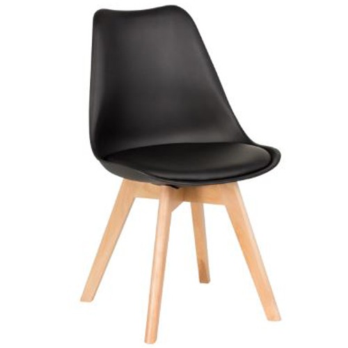 Sedia cucina in polipropilene e gambe in legno. Sedie ...