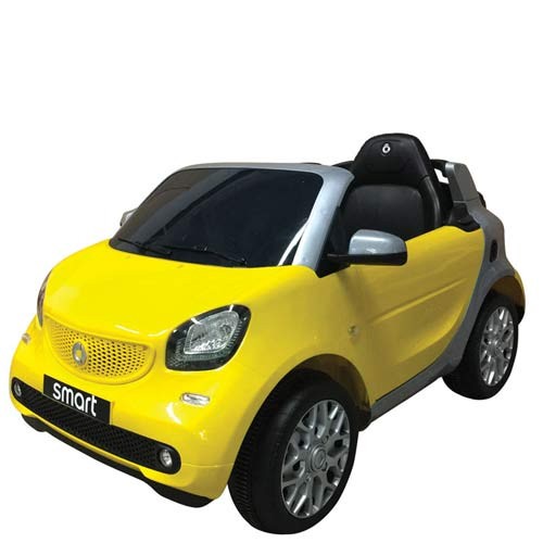 Auto Elettriche Smart 12 Volt Per Bambini Con Radiocomando E Fari Macchina Elettrica Mercedes Gialla Per