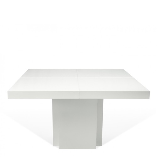 Tavolo Da Pranzo Bianco Geometrico Con Quattro Quadrati Congiunti Tavoli Moderni Temahome Ideali In Cucina E Soggiorno Dimensioni 75x150x150 Cm