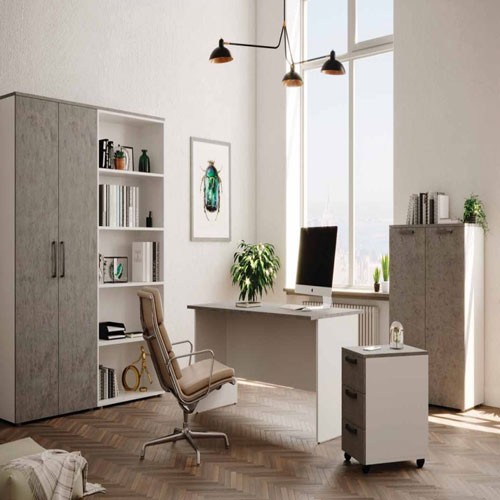 BAKAJI Schedario Da Ufficio Con 2 Cassetti Serratura Con 2 Chiavi - Foto 7