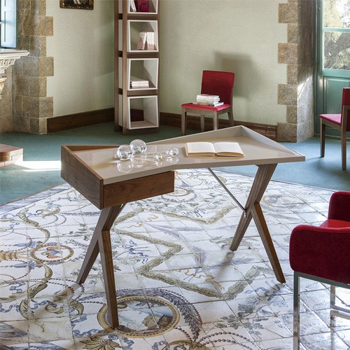 Scrivania per Pc Angel Cerdà, scrivanie design moderne in legno di