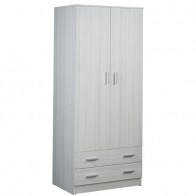 Armadio eucalipto con cassetti 