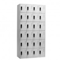 Armadietto metallico ufficio, armadio casellario spogliatoio in metallo con serratura. Armadi casellari portaoggetti con 24 ante