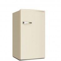 Frigorifero albergo monoporta da tavolo Akai crema. Frigoriferi sottotavolo vintage 100 litri con freezer congelatore, ideale per gli alberghi e nei camper.