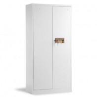 Armadio in metallo per ufficio con tastiera elettronica, armadietto metallico 2 ante.