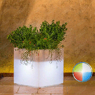 Vaso Cube RGB a batteria