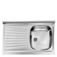 Lavello inox 1 vasca 80 cm