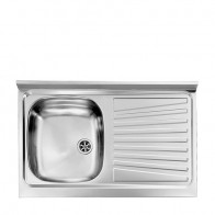 Lavello inox 1 vasca 80 cm