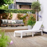 Lettino Mallorca Bianco