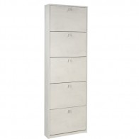 Scarpiera bianca 5 ante