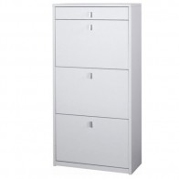 Scarpiera bianca 3 ante