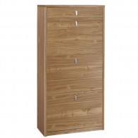 Scarpiera noce 3 ante