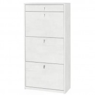 Scarpiera bianca 3 ante