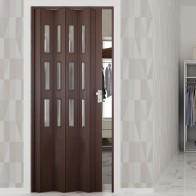 Porta a soffietto Luciana noce