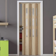 Porta a soffietto Luciana cedro