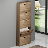 Scarpiera Serena 5 ante noce