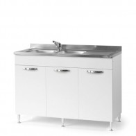 Sottolavello cucina bianco 120