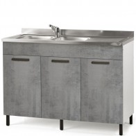Sottolavello cucina cemento