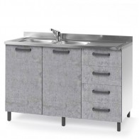 Sottolavello cemento 120