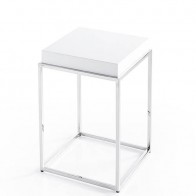 Tavolino angolare bianco