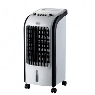 Raffrescatore aria DCG 4 litri con oscillazione automatica, purificatore ventilatore portatile a tre velocità con rotelle e maniglia.