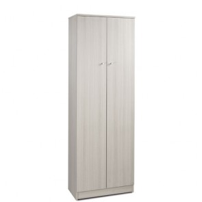 Armadio scarpiera multiuso con ripiani regolabili, dimensioni 62x34x182 cm. Scarpiere armadietto due ante in legno colore Eucalipto, ideale per tutti i modelli di scarpe e stivali.