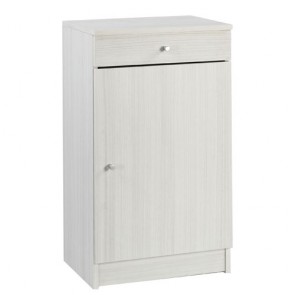Armadio multiuso con ripiano regolabile. Mobile armadietto 1 anta e un cassetto in legno, ideale anche come scarpiera.