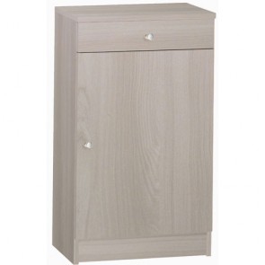 Armadio multiuso con ripiano regolabile. Mobile armadietto 1 anta e un cassetto in legno, ideale anche come scarpiera.