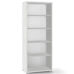 Libreria ufficio con 2 ripiani regolabili. Mobile librerie a giorno bianco ossido con 4 ripiani, misure 182x71x41 cm.