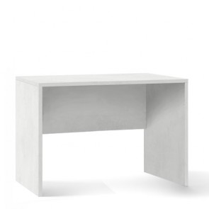 Scrivania ufficio bianco ossido larga 120 cm. Scrivanie in legno porta pc per arredamento camerette, dimensioni  76x120x69 cm.
